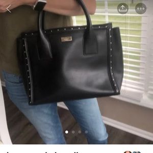 Kate spade stud black tote